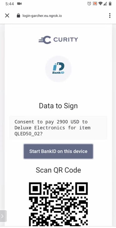 Consent Screen