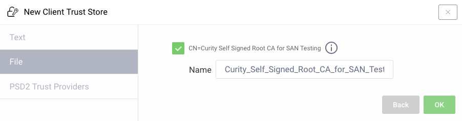 adding root CA