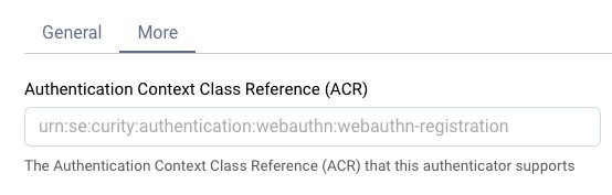 ACR settings