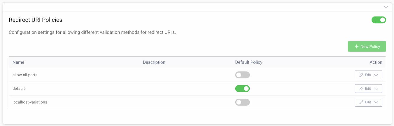 Redirect Policies