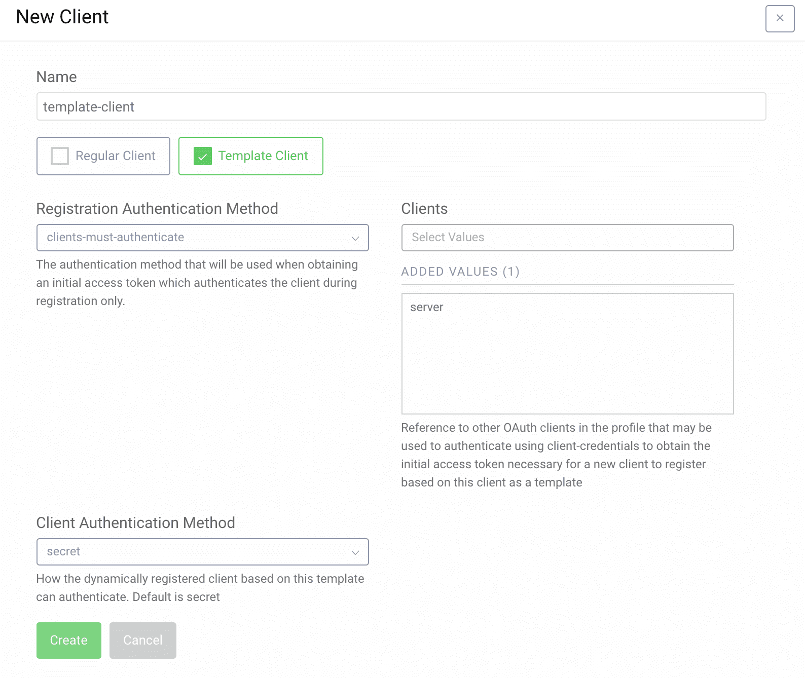 Create Client