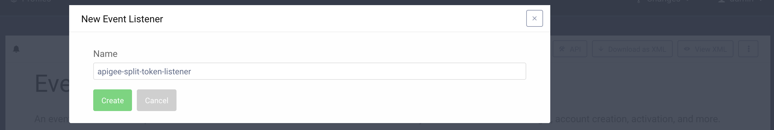 Add new listener