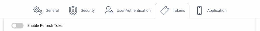 Deactivate Refresh Token Toggle